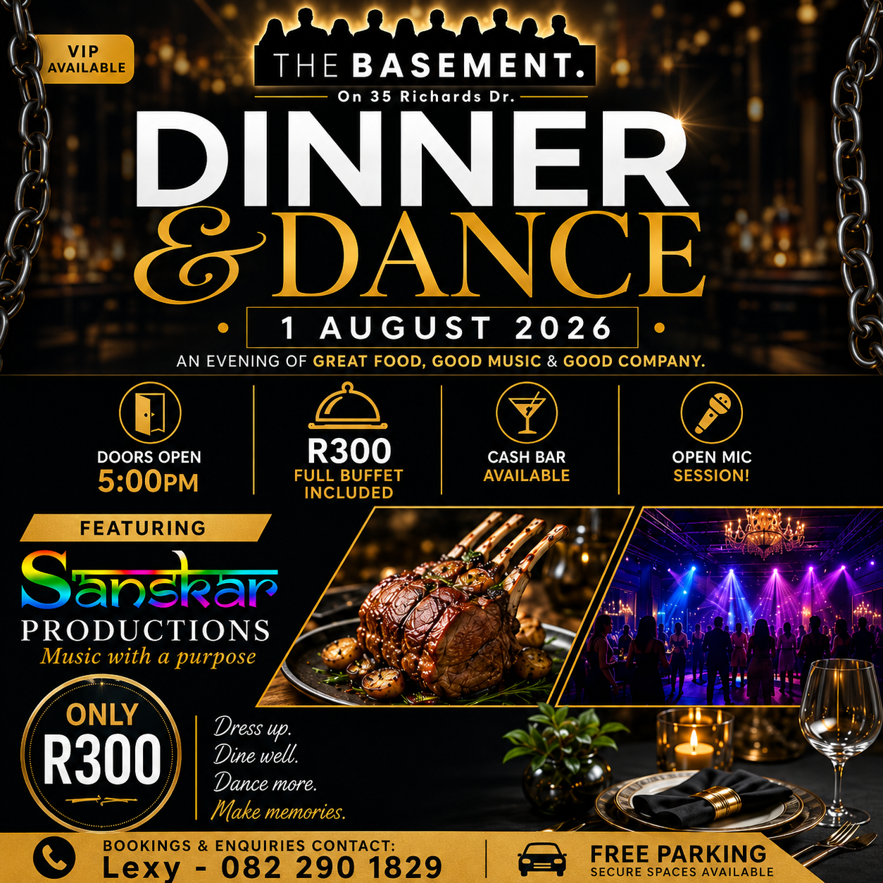 TheBasement Presents: Dinner & Dance with Sanskar Productions